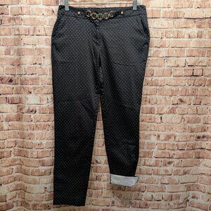 Anne Klein Pants Dress Blue/White Dots Size 2